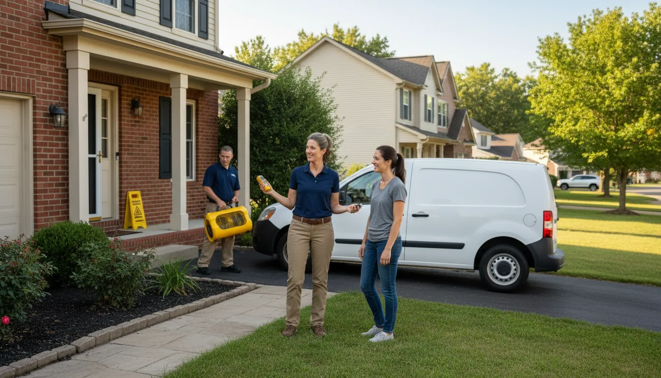 Residential water damage restoration in Liberty, NC